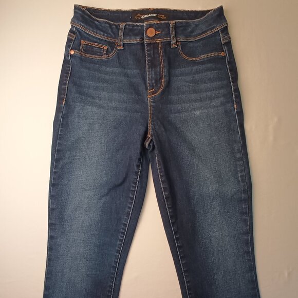 Jordache Jeans Size 6 Super Skinny Mid Rise Dark Wash - Picture 2 of 10